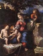 RAFFAELLO Sanzio Holy Family below the Oak oil painting artist